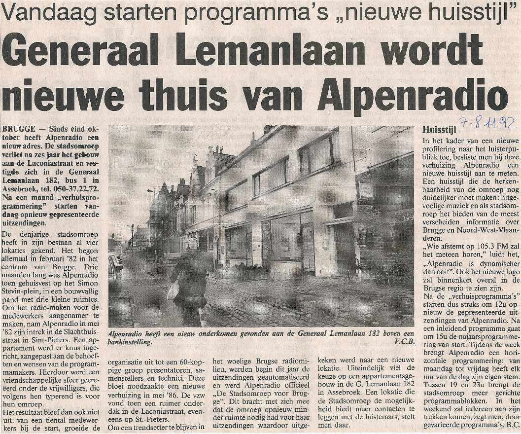 Alpenradio - Generaal Lemanlaan