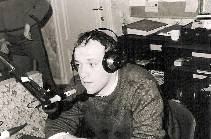 Geert Hoste op Alpenradio - foto Alpenradio