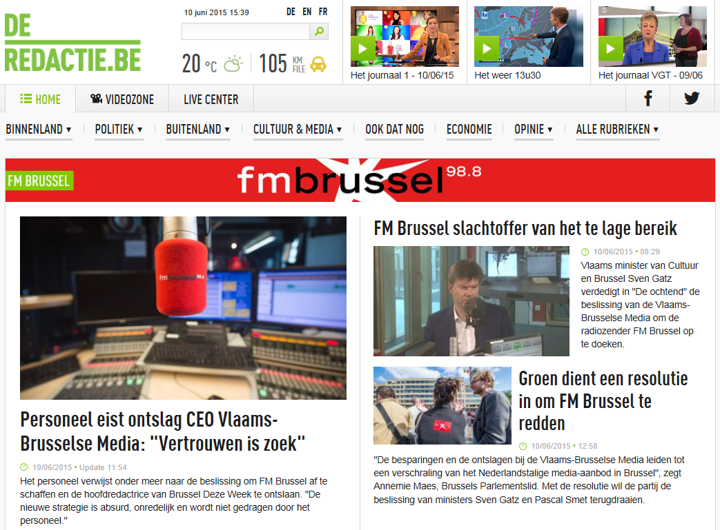 FM Brussel De Redactie