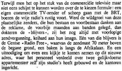 Terwijl men op het stuk van de commerciële televisie maar....