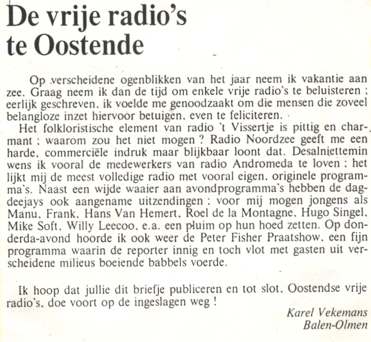 De Zeewacht - Radio Andromeda